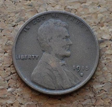 1915 P,D,S Wheat Penny - Choose By Grade and Mint Mark- Wheat Ear Lincoln Cent - Philadelphia Denver San Francisco