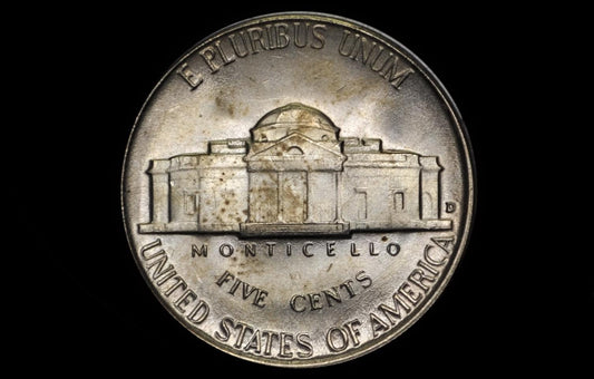 1955 D Jefferson Nickel - Great Condition - 1955 D Nickel - Denver Mint Nickel 1955