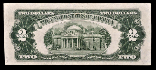 1953 Star Legal Tender 2 Dollar Note - Choice Extremely Fine (Xf+) - 1953 Red Seal Two Dollar U.s. Star Note - Fr#1509*