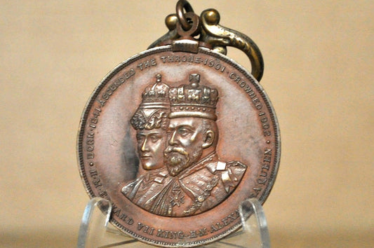 King Edward VII and Queen Alexandra Coronation Medal 1902 - Official King Edward VII Coronation Souvenir