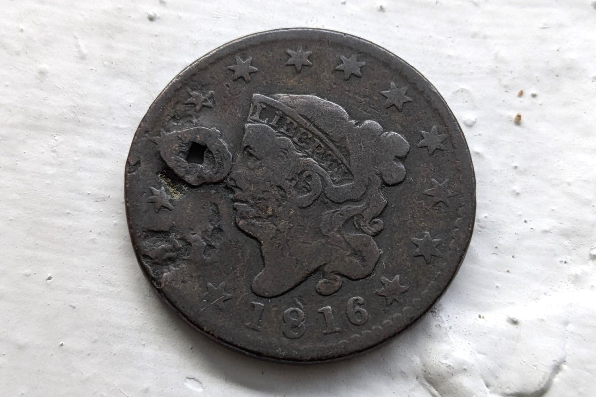 1816 Matron Head Large Cent - Choose by Condition / Grade - US Large Cent 1816 Coronet Liberty Head Cent - 1816 US Cent