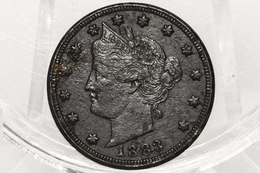 1883 V Nickel WITH Cents - Rarer Variety 1883 V Nickel W/Cents - First Year - Choose By Grade / Condition - 1883 Liberty Head Nickel