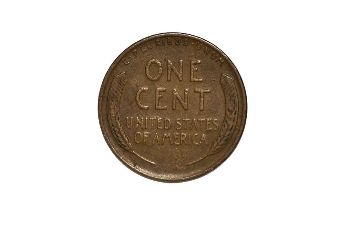 1942 Lincoln Penny Lamination Error Obverse Only - Unique 1942 Lincoln Penny Lamination Error