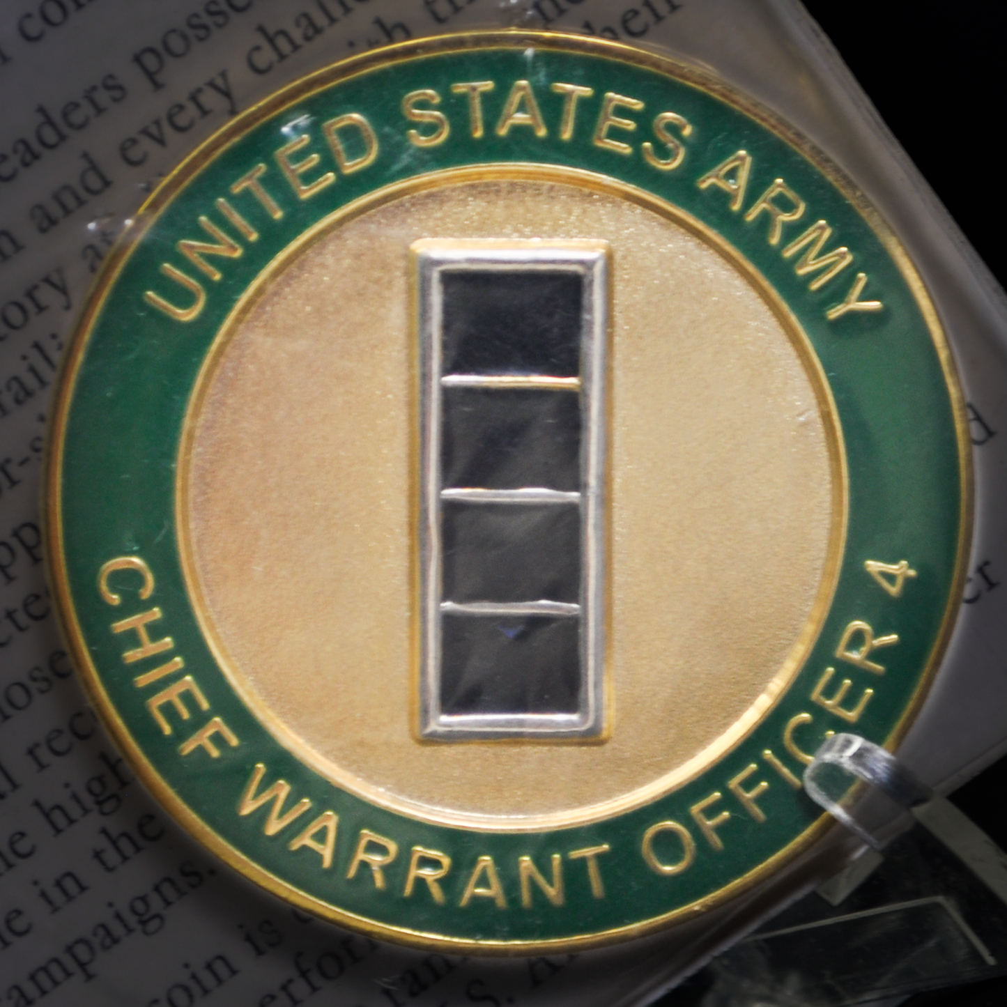 Chief Warrant Officer United States Army Service Medallion - United States Chief Warrant Officer Challenge Coin Original Packaging