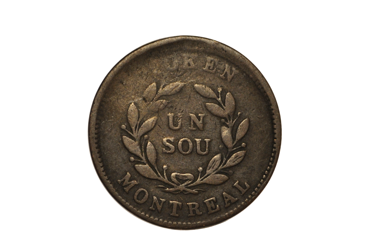 Lot of Five Canadian Bouquet Un Sou Tokens - Bouquet Un Sou Canadian Tokens Lot of 5