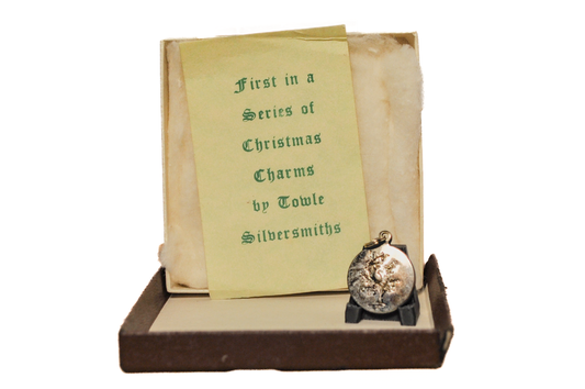 Vintage Towle Silversmiths Charm First Day of Christmas - Partridge in a Pear Tree Vintage Towle Silversmiths Charm