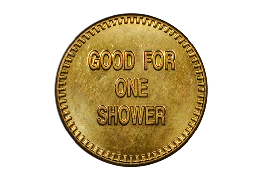 Brown's Schober Lane Campground Good for One Shower Token - One Shower Token Brown's Schober Lane Campground