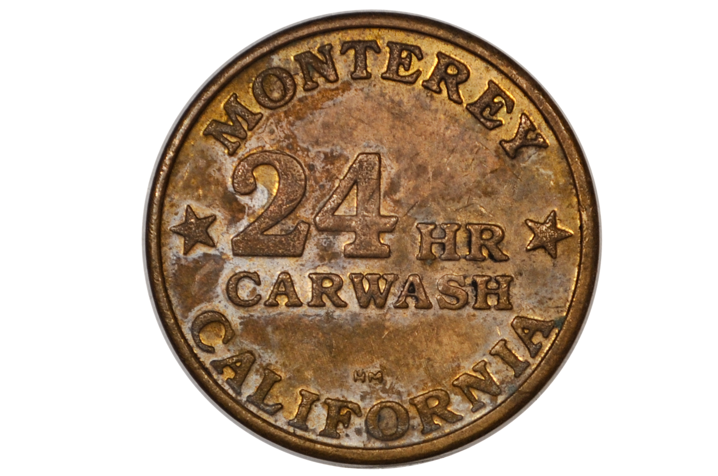 Monterey Bay Sea Otter California 24 Hour Car Wash Token - Vintage Sea Otter Monterey Bay California Twenty Four Hour Carwash Token