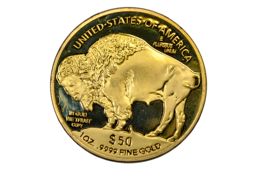 2012 Play Money Display American Buffalo Coin – 24K Gold Electroplated Tribute Proof (COPY)