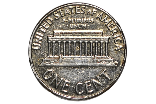 1962 Lincoln One Cent Post Mintage Plated Science Experiment - Lincoln Memorial Penny Unique Color Chemistry Experiment