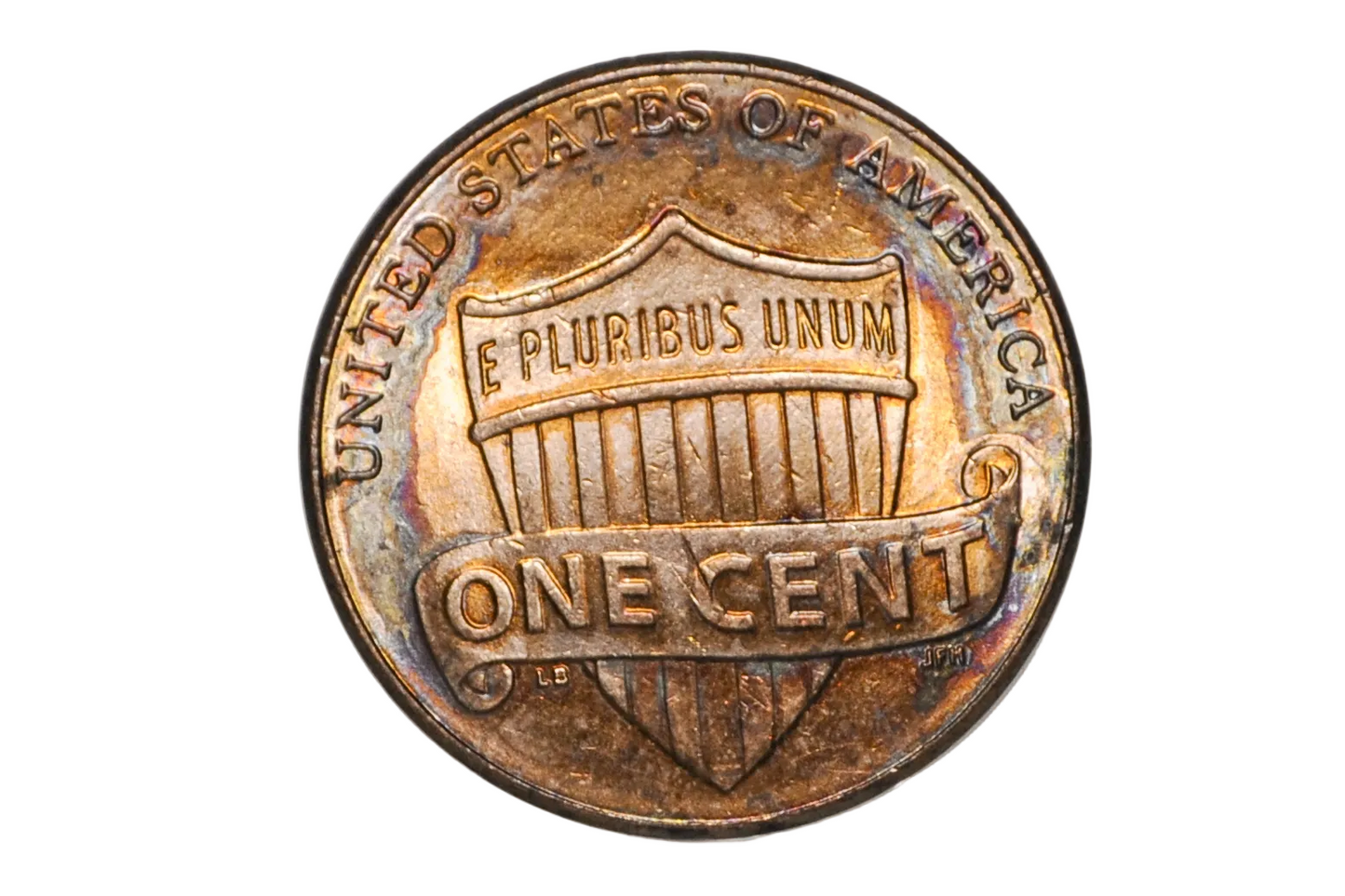 2015 Unique Lincoln Oxidized Penny - United States One Cent Lincoln Oxidized Penny 2015