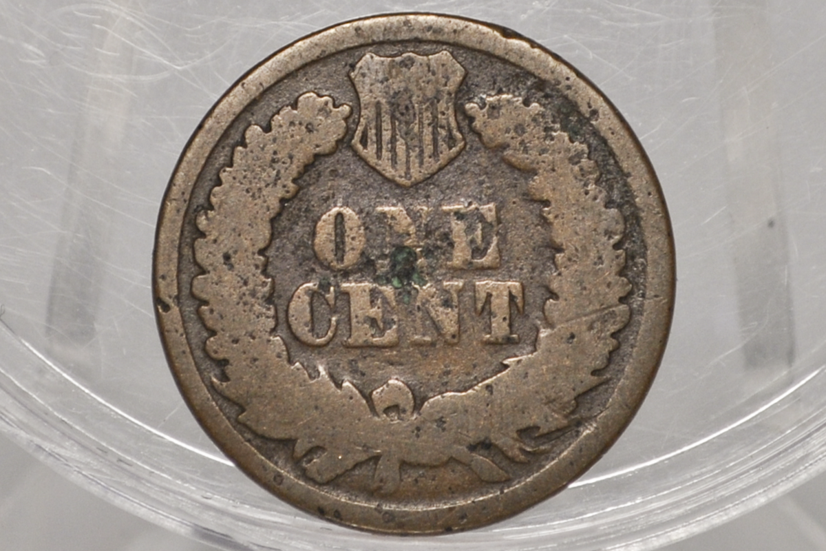 1864-L Indian Head Penny Bronze - Low Grade / Filler Coin - 1864 L Cent - Bronze Variety L