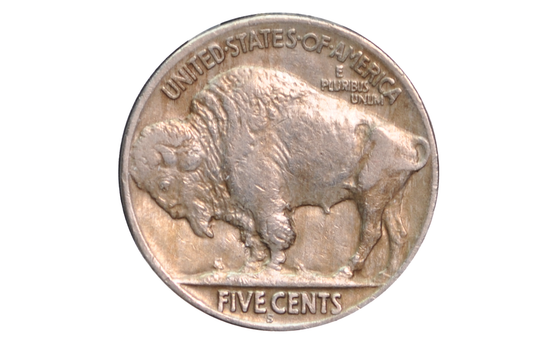 1913-S Buffalo Nickel Type 2 - XF45+ - Key Date And Mint - 1913 S Indian Head Nickel Type 2 1913 S Type Two 1913S Nickel - Rare