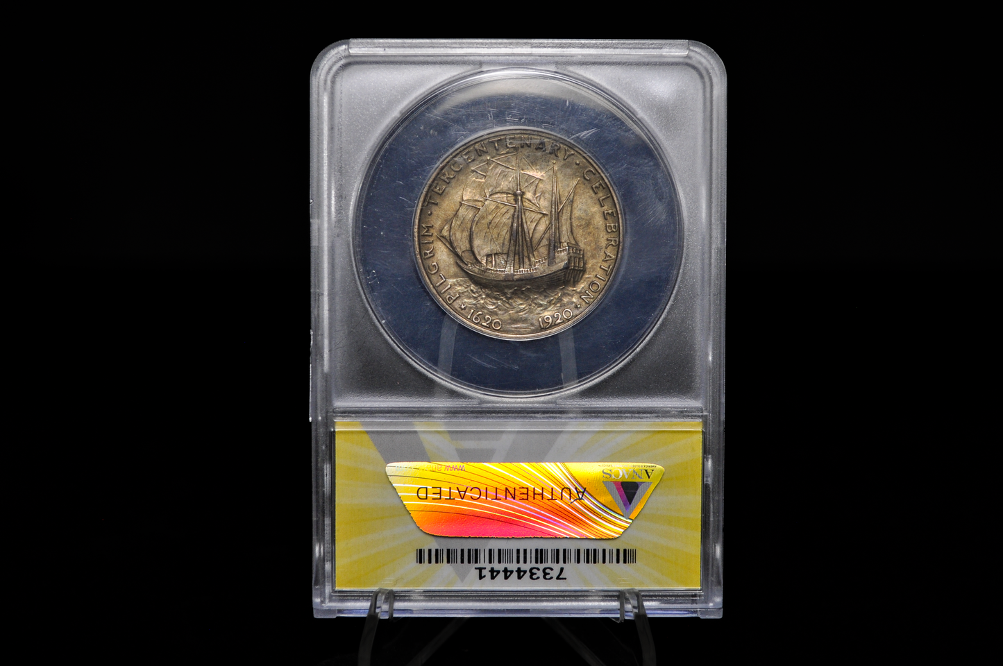 Authentic 1920 Pilgrim Tercentenary Silver Commemorative Half Dollar - XF-BU (Uncirculated) - Pilgrim Half Dollar Commemorative 1920