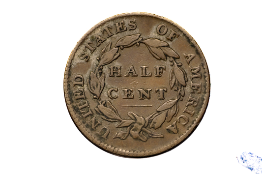 1826 Half Cent - VF Detail - Classic Head Half Cent - 1826 1/2 Cent - Rare Coin