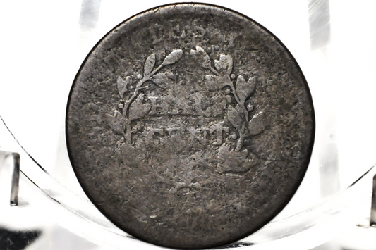 1806 Half Cent Small 6 Stemless - AG - 1806 Draped Bust Half Cent Small Six No Stems - Great Collection Addition