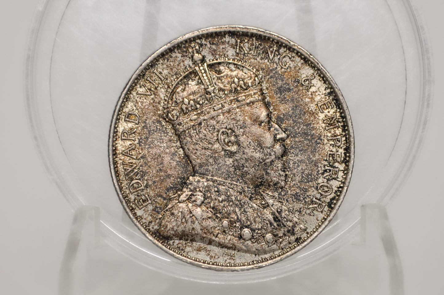 1907 Straits Settlements One Dollar - AU Details - British Territory Coins - King Edward VII