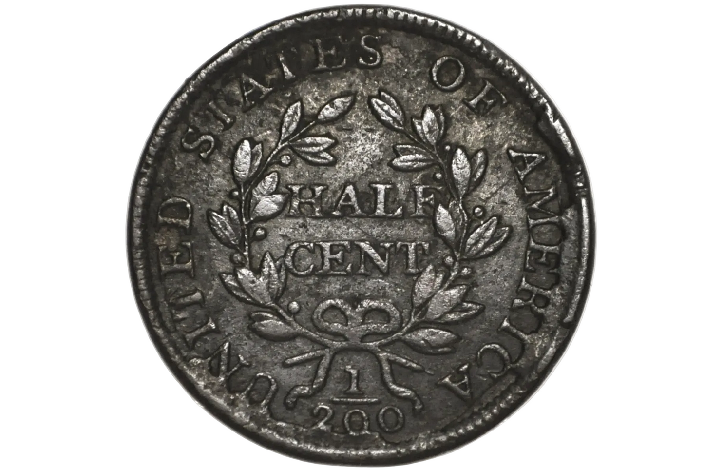 1804 Spiked Chin Half Cent - VF Details - 1804 Draped Bust - 1804 Half Cent - Early American Coin