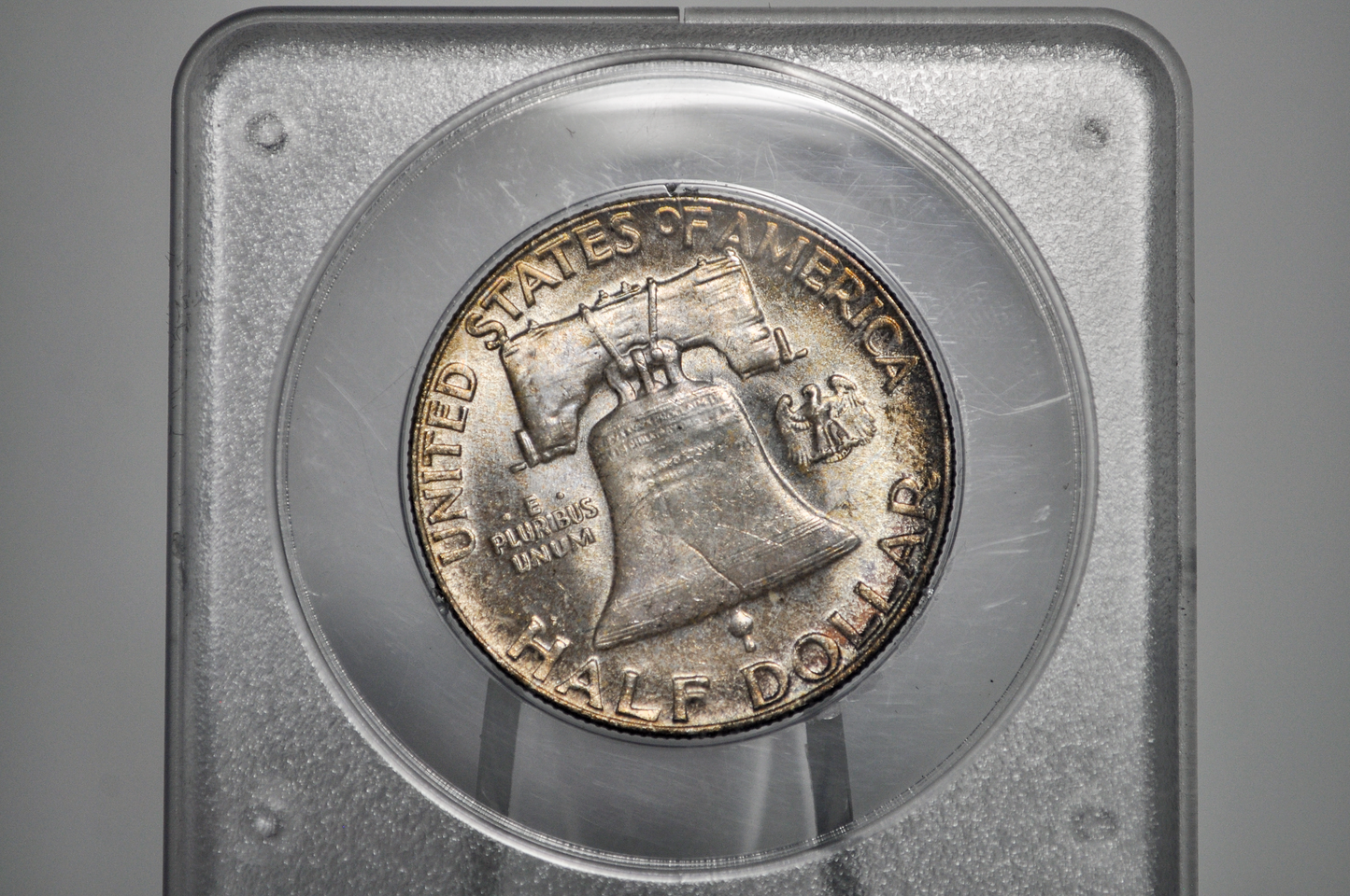 PCGS Rattler 1956 Franklin Half MS65 - 1980's PCGS Holder - 1956 Half Dollar PCGS Certified