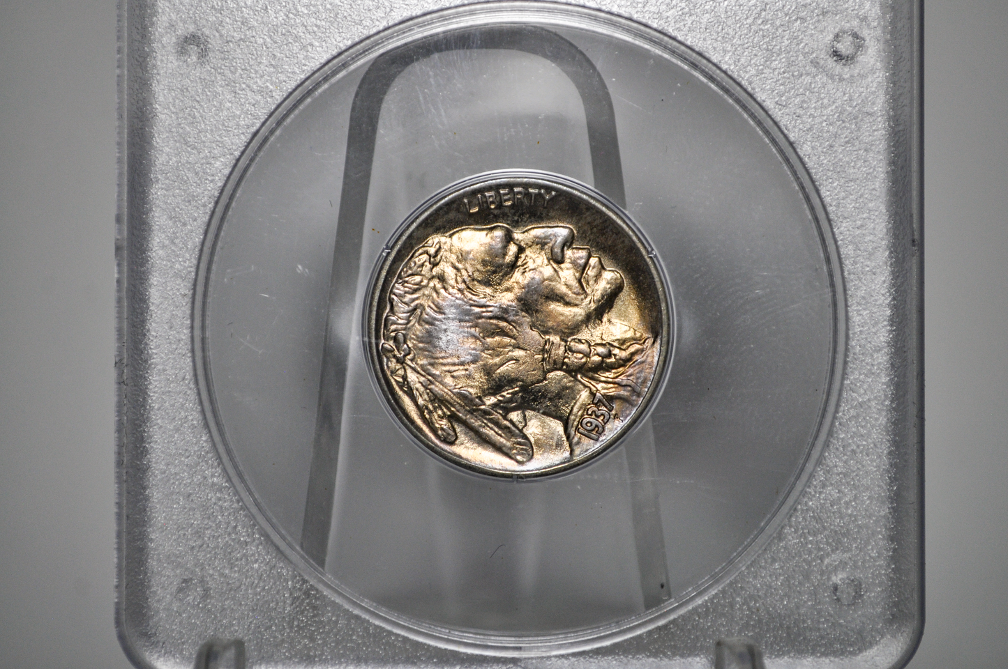 PCGS Rattler 1937-S Buffalo Nickel MS65 - 1980's PCGS Holder - 1937S Nickel PCGS Certified