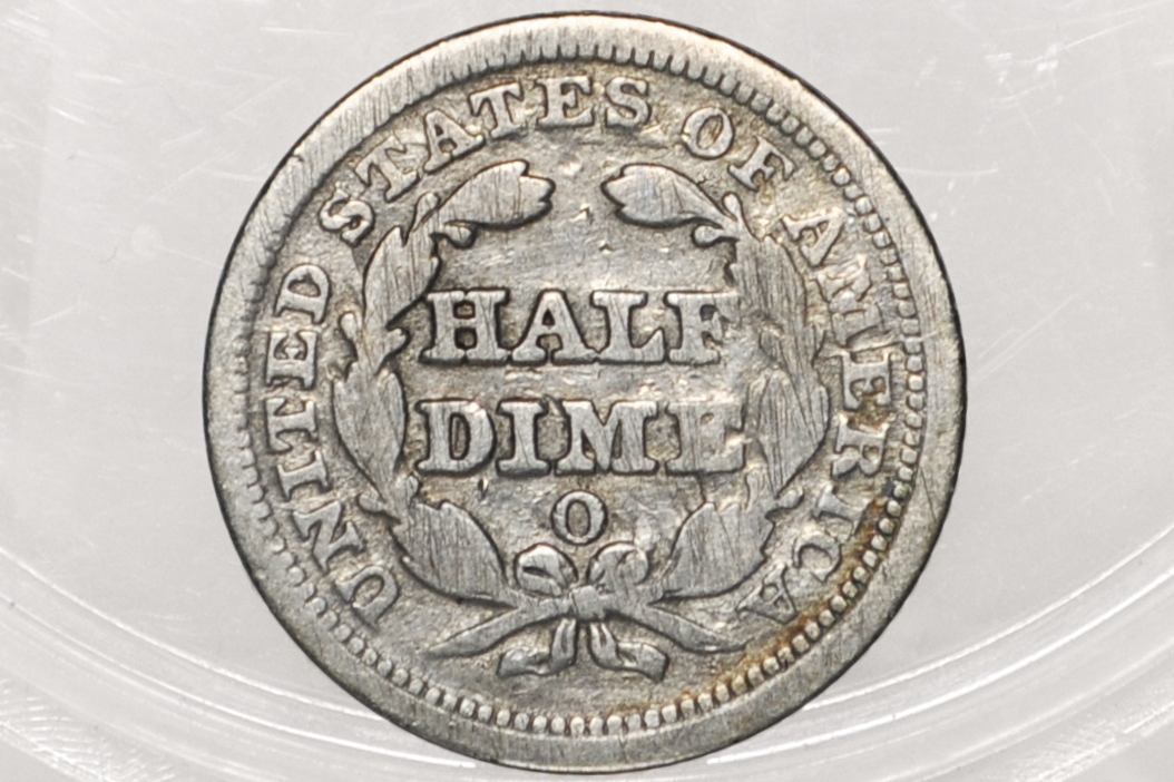 1854-O Half Dime - VG Details; Great Coin - 1854O Seated Liberty Half Dime - Early American Coin - 1854 O Silver Half Dime Liberty Seated