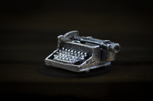 Sterling Silver Moving Carriage Typewriter Charm - Tested Sterling Silver - Vintage Charm