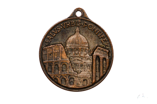 Pope Pius XII Saint Peter's Basilica Pendant - Religious Jewelry - Religious Charms