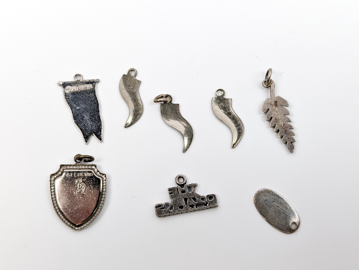 Sterling Silver World Charms - Choose by Charm! - Stamped and Tested Sterling - Europe, USA, Countries