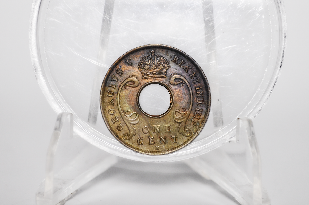 British East Africa 1911 1 Cent Coin - AU/UNC Condition - East Africa and Uganda Protectorates - Antique African Coin