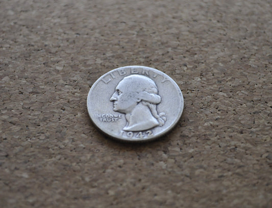 1942 D Washington Silver Quarter - Denver Mint