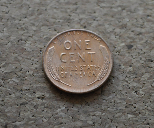1958 D Wheat Penny AU (Almost Uncirculated) - 63rd Anniversary - Collectible Coin - Last Year of Production (Denver Mint)