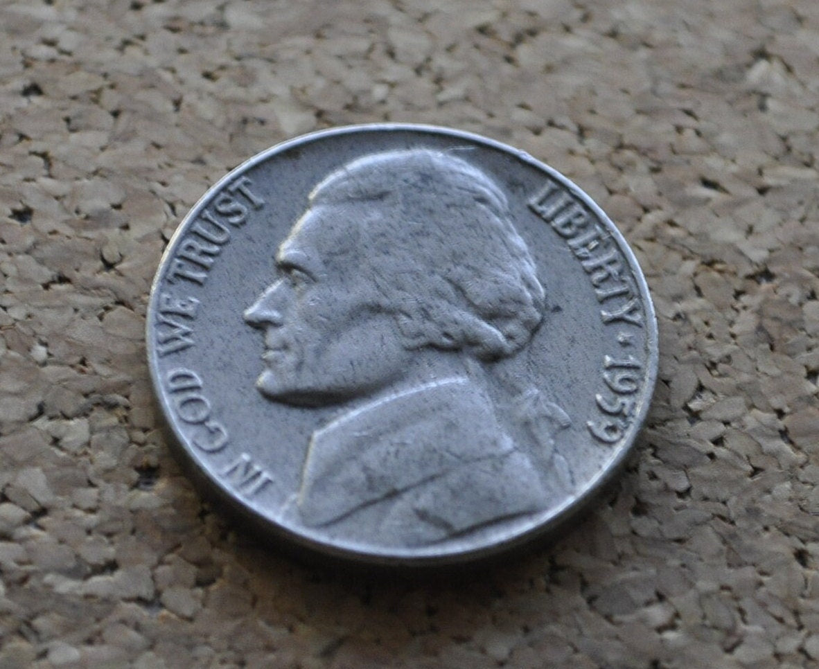 1959 Jefferson Nickel - Great Condition Philadelphia Mint