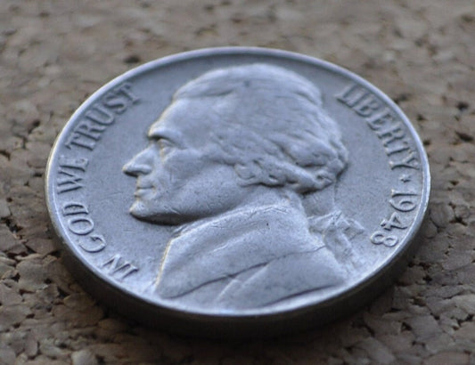 1948 PDS Jefferson Nickels - P,D,S - Choose by Mint Mark and Grade - 1948 S Jefferson Nickel 1948 D Jefferson Nickel 1948 P