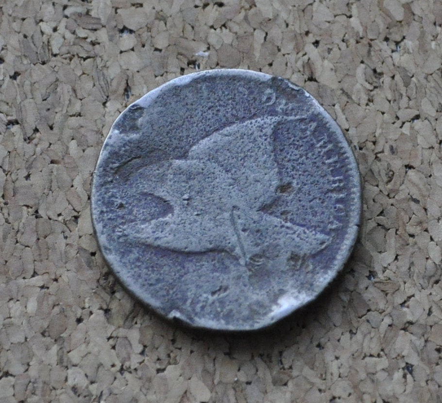1858 Flying Eagle Penny - Low Grade - Rare Penny Type - Two years of production - 1858 Cent - 1858 Eagle Cent