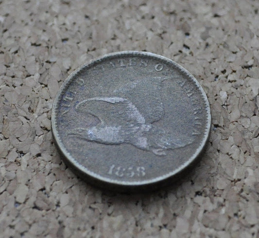 1858 Flying Eagle Penny - Rare Penny Type - Two years of production - 1858 Cent - 1858 Eagle Cent