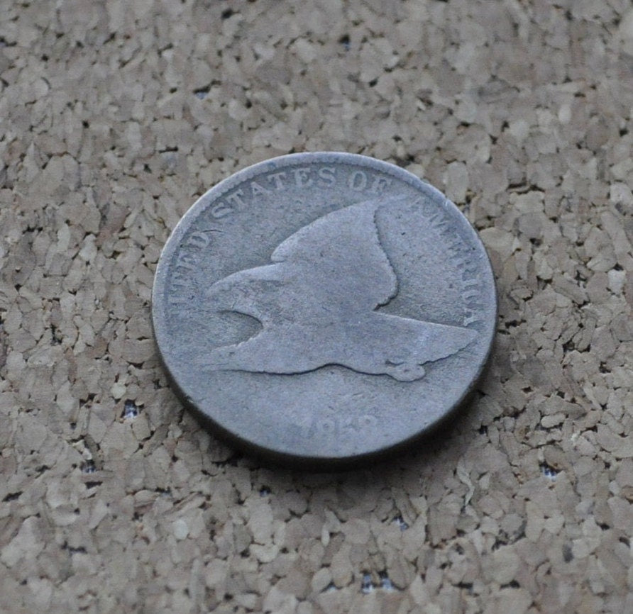 1858 Flying Eagle Penny - Good Condition - Rare Penny Type - Two years of production - 1858 Cent - 1858 Eagle Cent
