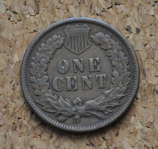1897 Indian Head Penny - VF (Very Fine) Condition - 1897 Indian Head Cent - Full Liberty Band - Good Date