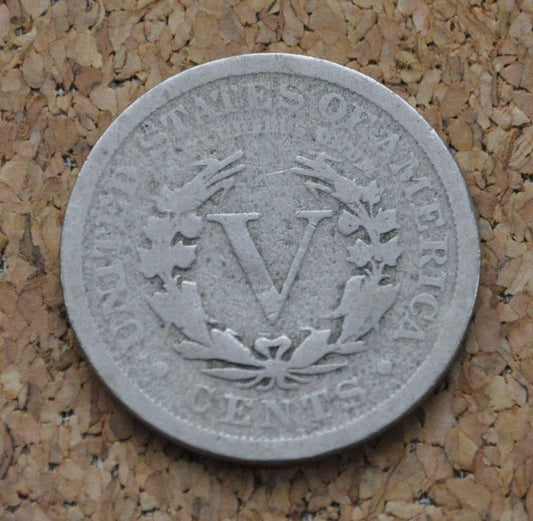 1904 Liberty Head Nickel - G (Good) - 1904 V Nickel - Liberty nickel 1904 Nickel