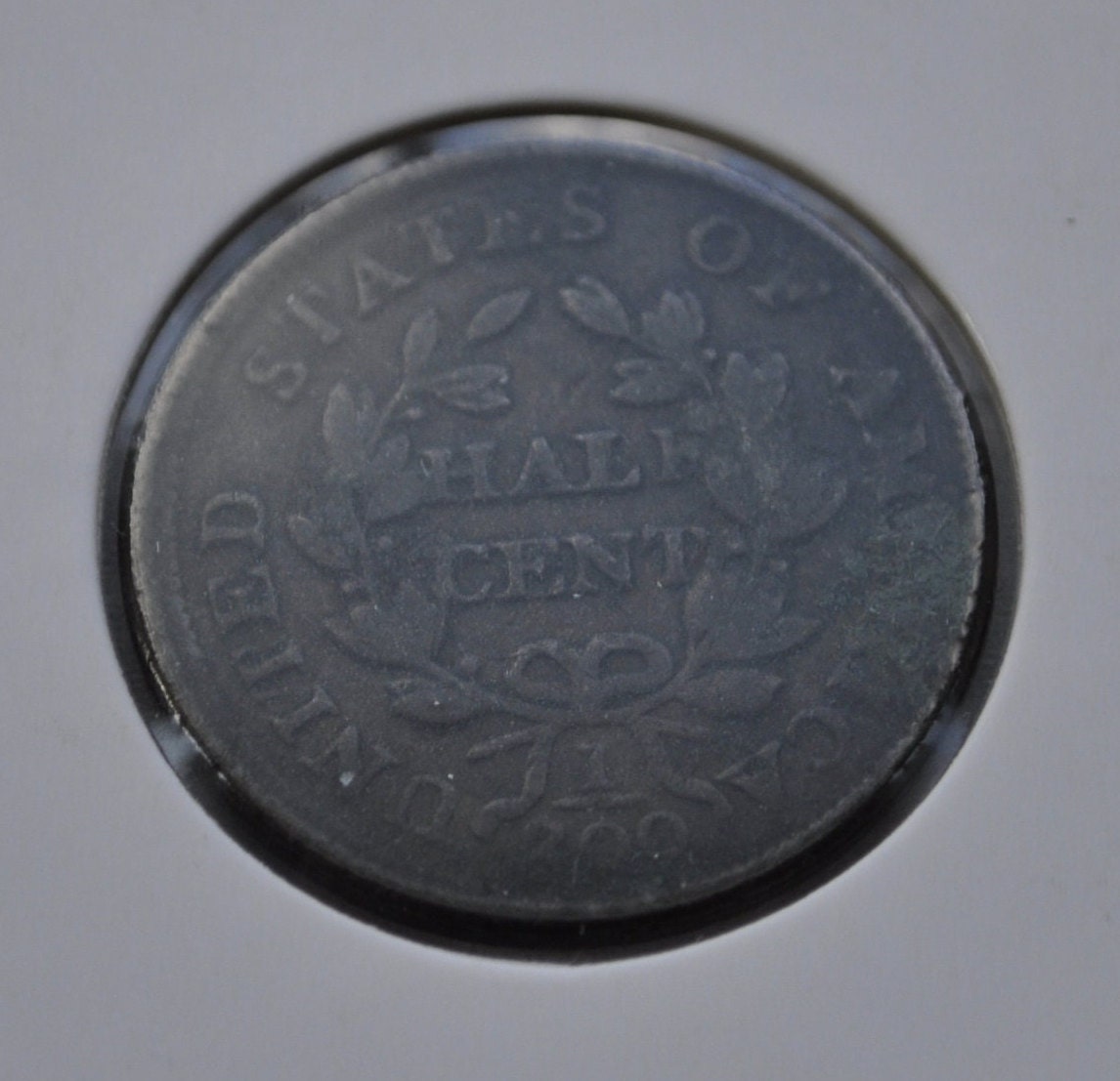 1804 Spiked Chin Half Cent - Crosslet 4, With Stems- Great Detail / Grade - VF - 1804 Draped Bust - 1804 Half Cent - Early American Coin