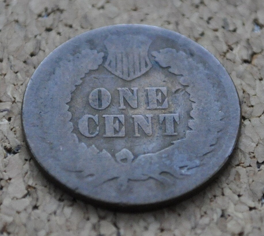 1876 Indian Head Penny - AG (About Good) Grade / Condition - Great Date - 1876 US One Cent - Indian Head Cent 1876