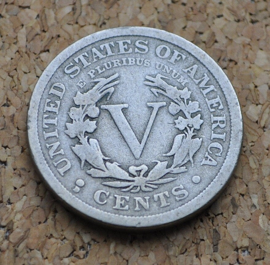 1912 D Liberty Head Nickel - G-VG (Good to Very Good) Grade / Condition - Denver Mint - Liberty Nickel 1912 D Nickel 1912-D V Nickel