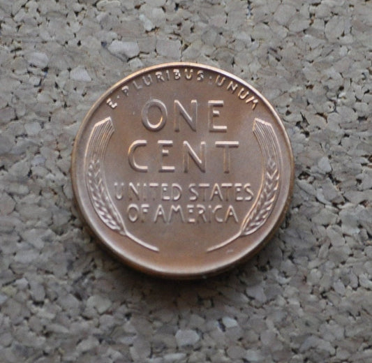 1954 S Wheat Penny - Gem BU (Brilliant Uncirculated) - San Francisco Mint - Collectible Coin - 1954-S Wheat Cent - Red Cent