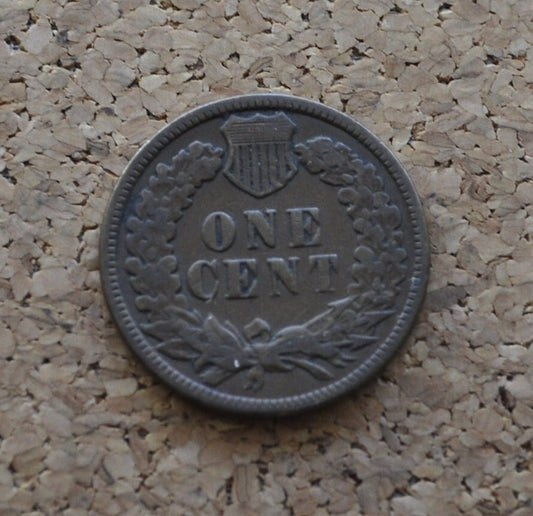 1881 Indian Head Penny - VG (Very Good) Condition / Grade - Great Date - Nearly Full Liberty Band - 1881 Indian Cent - 1881 Cent