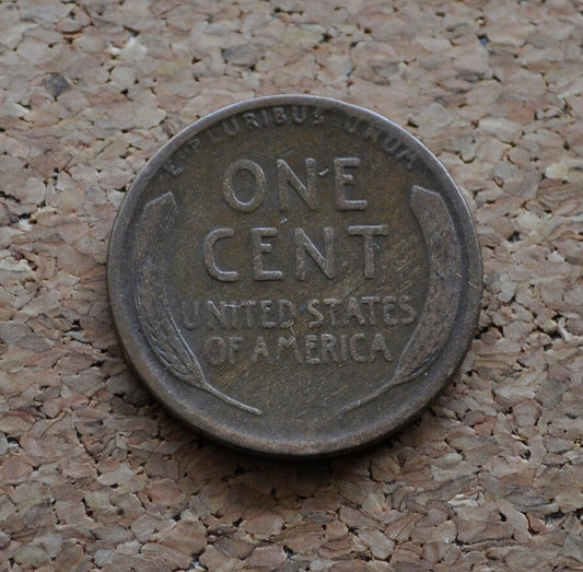 1917-S Wheat Penny - G-F (Good to Fine) - San Francisco Mint - World War I Era Coin - Good Date and Mint - 1917 S Wheat Cent