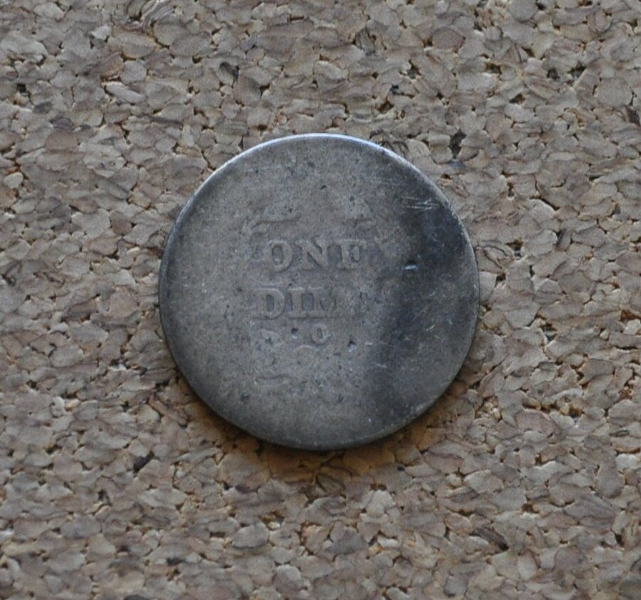 1839-O Seated Liberty Dime - AG (about good) - New Orleans Mint - 1839 Silver Dime / 1839 O US Dime