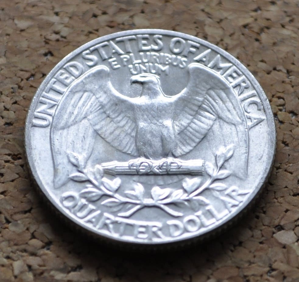 1958 Washington Quarter - Gem BU (Uncirculated) Grade / Condition - Philadelphia Mint - 1958-P Quarter 1958 Silver Quarter Washington Silver