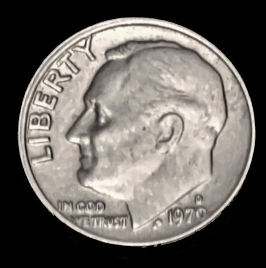 1970 D Roosevelt Dime - Excellent Condition