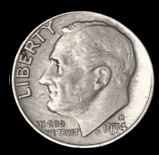 1974 D Roosevelt Dime - Excellent Condition