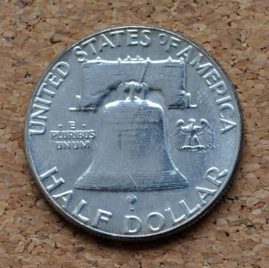 1962 Benjamin Franklin - Silver Half Dollar - 1962 Ben Franklin Half Dollar - 1962 Franklin Half - Philadelphia Mint - 1962 P Half Dollar
