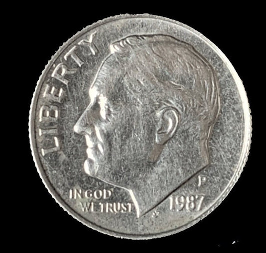 1987 P Roosevelt Dime - Excellent Condition